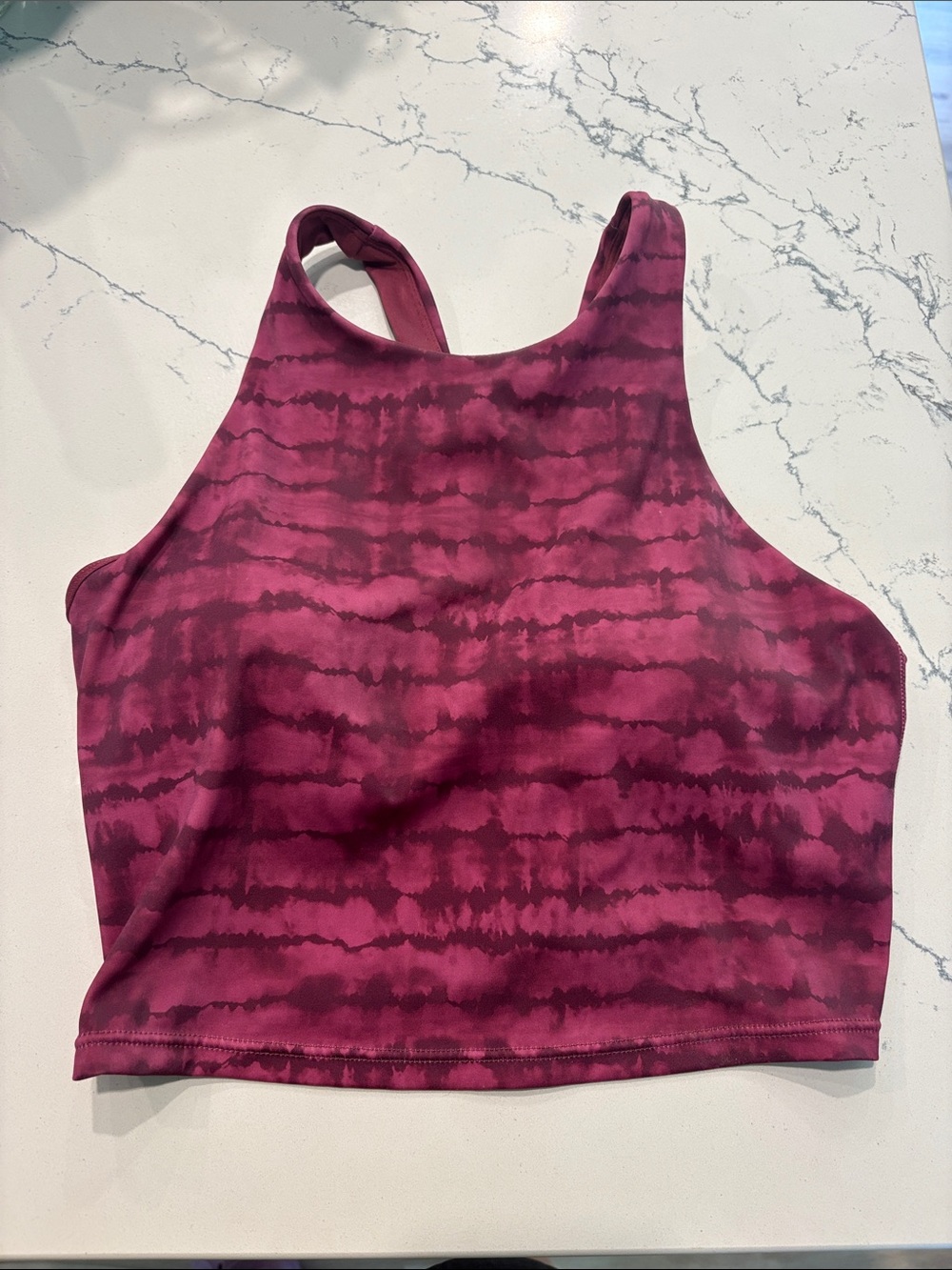 Athleta Maroon Berry Midkini Swimsuit Top